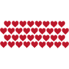 Red hearts