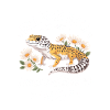 LeopardGecko Floral Motif