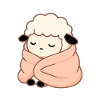 Sleeping Sheep – Cute Cozy Illustration