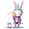 Einhorn im Pyjama Kaffeezauber
