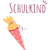 Schulkind Eiskegel Design