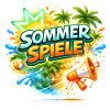 Sommer Spiele Palmenfarben