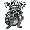 f caw f raccoon, angry spell