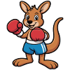 Kangaroo Boxer Cartoon – Wrestler