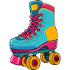 Retro Rollschuh – Bunt & Kultig