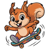 Skate-Eichhörnchen Sprinter