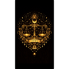 Golden Zodiac Collection – Libra Astrology Gold