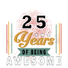 25 Years Great Anniversary Badge