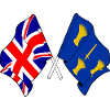 Cheshire &amp; Great Britain Flags
