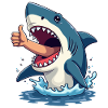 Bonne chance à l’humour de requin