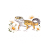 Léopard Gecko Fleur Blague Chemise