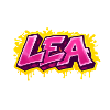 GRAFFITI-NAME LEA FÜR PERFEKTES GESCHENK DRUCKBAR