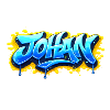 GRAFFITI-NAME JOHAN FÜR PERFEKTES GESCHENK DRUCKBAR