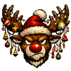 Rudolph Reindeer Bad Mood