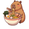 Kawaii Capybara Ramen