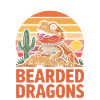 Bearded Dragon Sunset Love