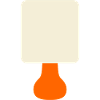 Lampe orange Minimal Glow