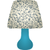 Blue Floral Scroll Lamp Shade