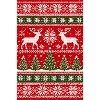 Winter Reindeer Knitting Pattern