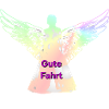 Gute Fahrt Engelflügel Regenbogen Engel