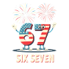 US Flag 67 Memes Six Seven