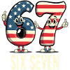 US Flag 67 Memes Six Seven