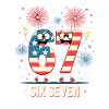 US Flag 67 Memes Six Seven