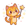 Magic Cat and Kawaii Stars