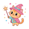 Star Wizard Cat Magician
