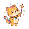 Magic Kitten and Stars