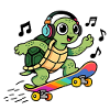 Schildkrötenspaß auf Rainbow Skate