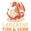 Funny Yarn Dragon Knitting Knitters