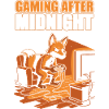 Gaming nach Mitternacht: Fuchs am Controller