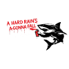 Graffiti shark with red lettering