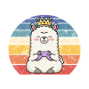 lama playing videogame