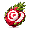 Tunisian Fruit Heart Pattern