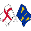 Cheshire & England Crossed Flags