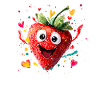 Happy Strawberry Heroine Splatter