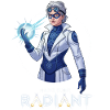 Futuristic Radiant Scientist