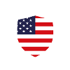 USA New Jersey Flag Badge
