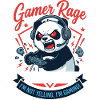 Gamer Panda Level 99 Rage
