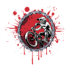 BMX jump through a chain