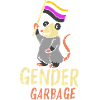 Gender Is Garbage Pride Opossum Design