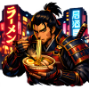 Neon Cyber Samurai Ramen