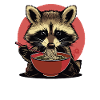 Ramen Life Raccoon
