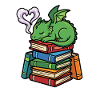 Süßes Buch-Drachen-Lese-Fantasie-Geschenk