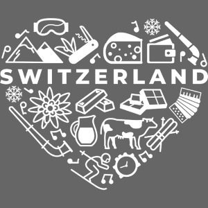 Schweizer Herz Symbole