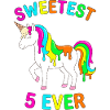 Sweetest 5 Ever Einhorn Eis