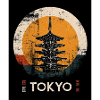 TOKYO | Japanese Pagoda Sunset Art