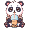 Kawaii Panda with Boba
